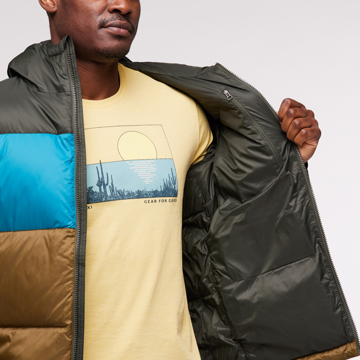 Solazo Down Hooded Jacket - Men's - Image 30