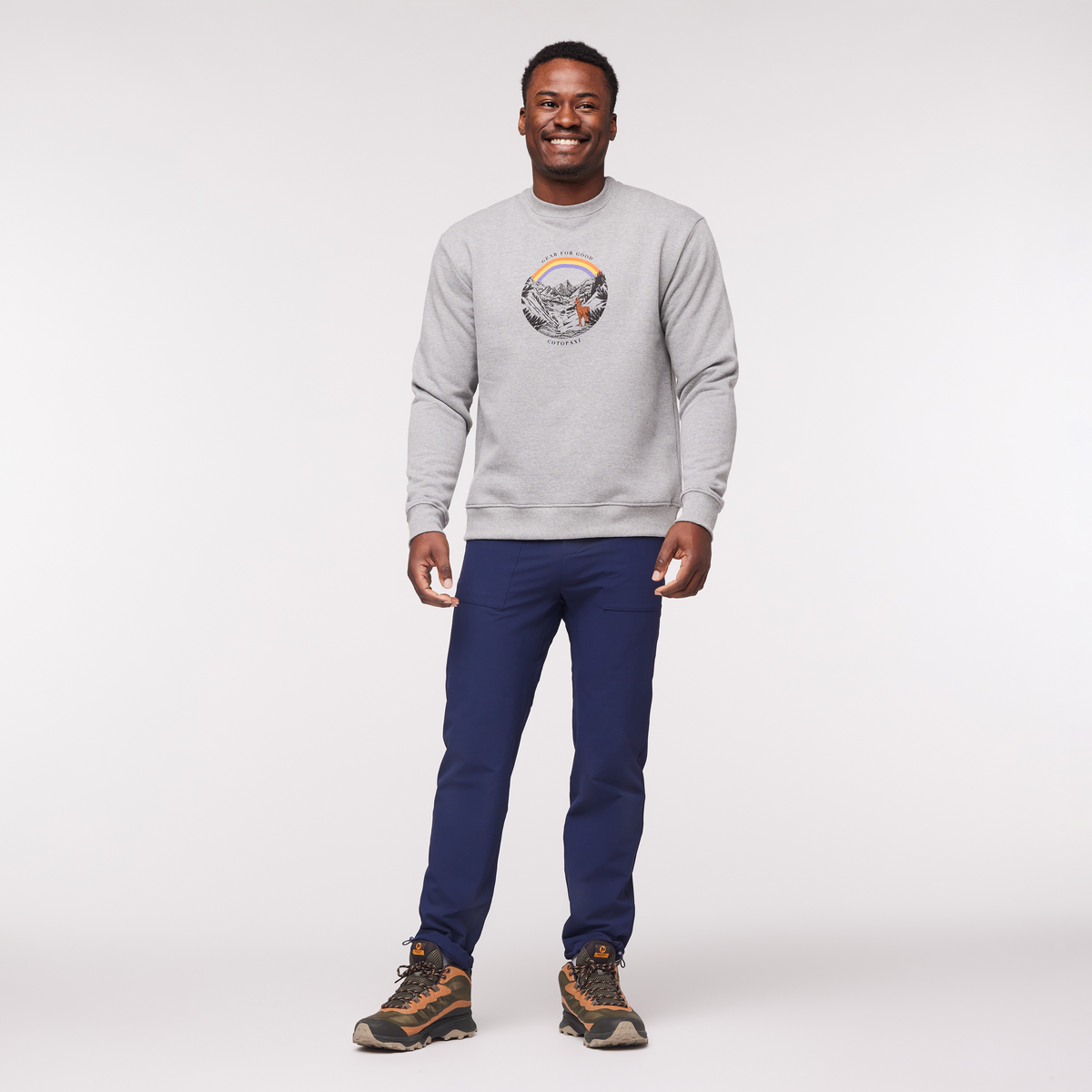 Alternative view of Traveling Llama Crew Sweatshirt - Men's