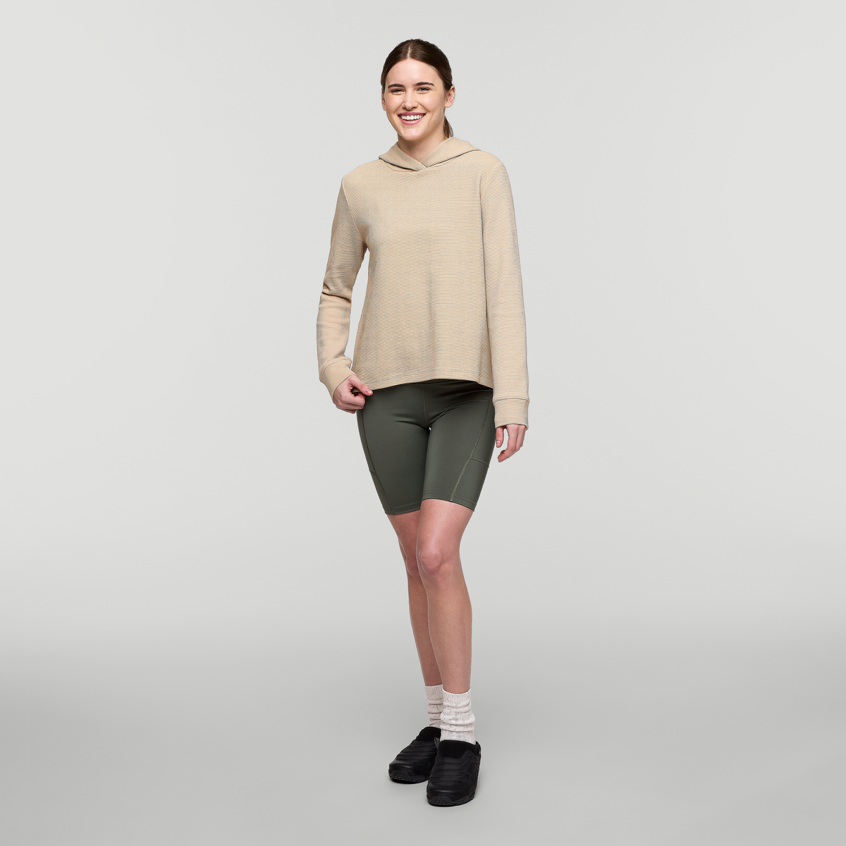 Alternative view of Atajo Long-Sleeve Waffle Hoodie - Women's