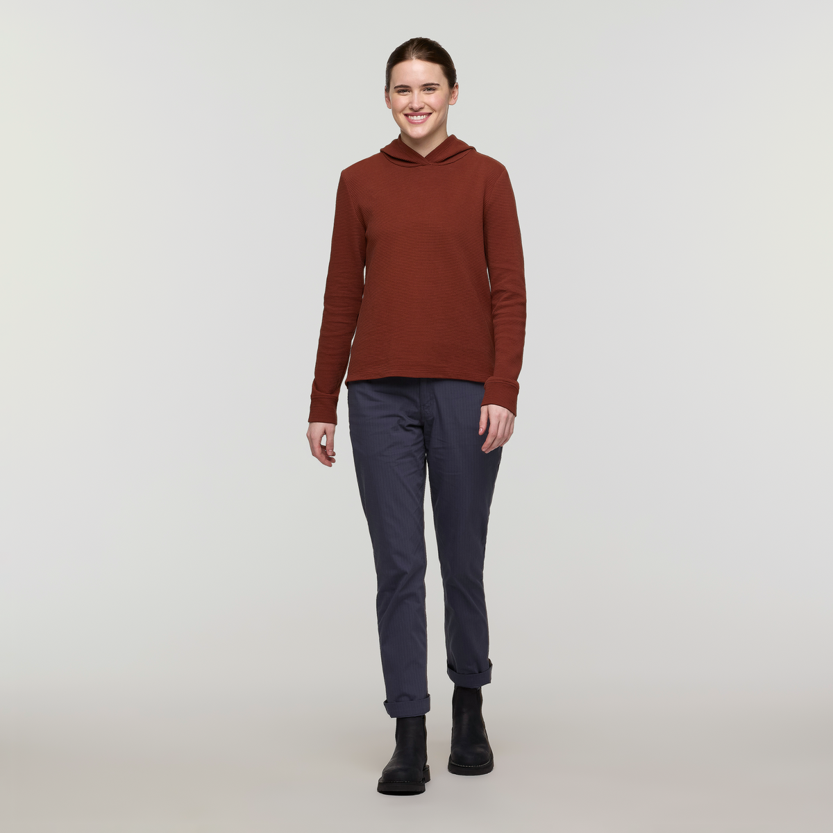 Alternative view of Atajo Long-Sleeve Waffle Hoodie - Women's
