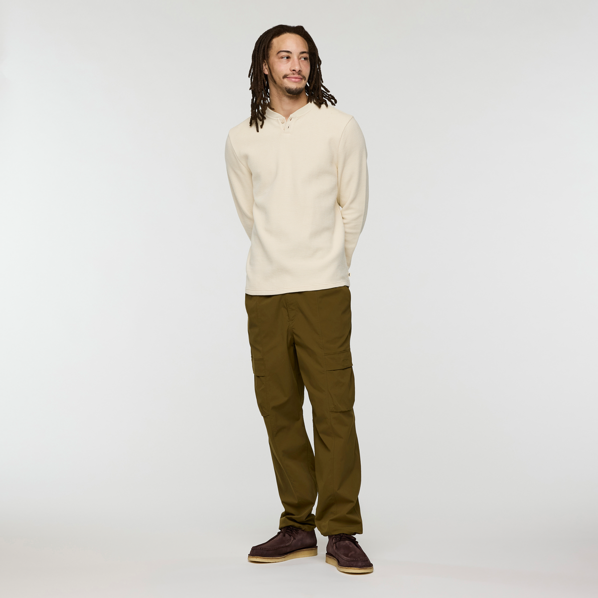 Alternative view of Atajo Long-Sleeve Waffle Henley - Men's