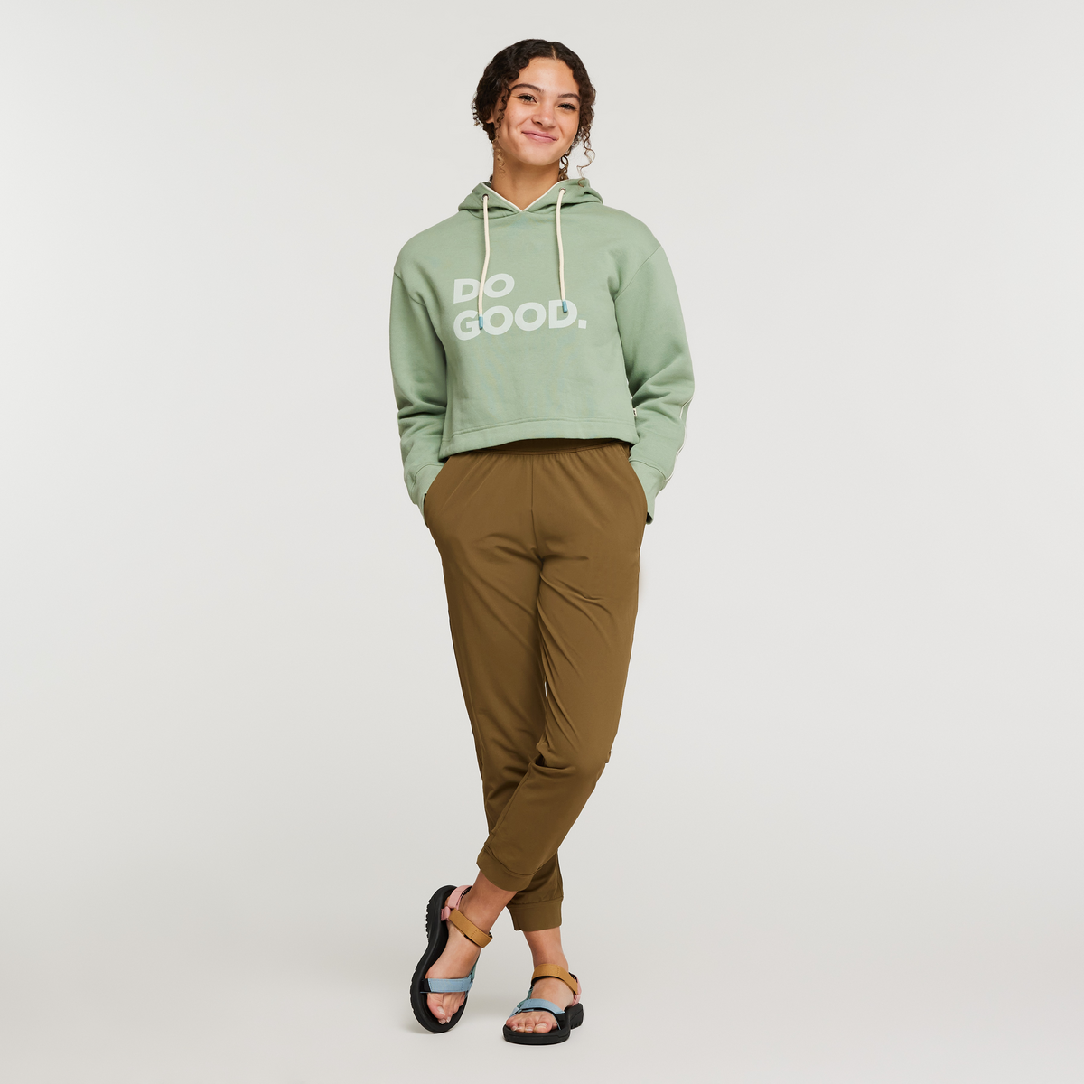 Alternative view of Do Good Crop Sweatshirt - Women's