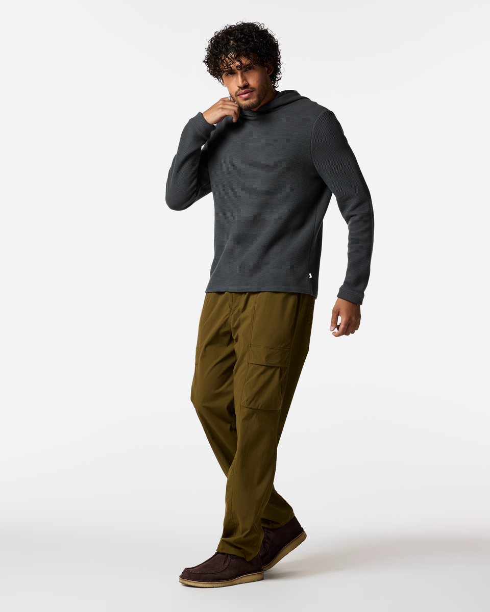 Alternative view of Atajo Long-Sleeve Waffle Hoodie - Men's