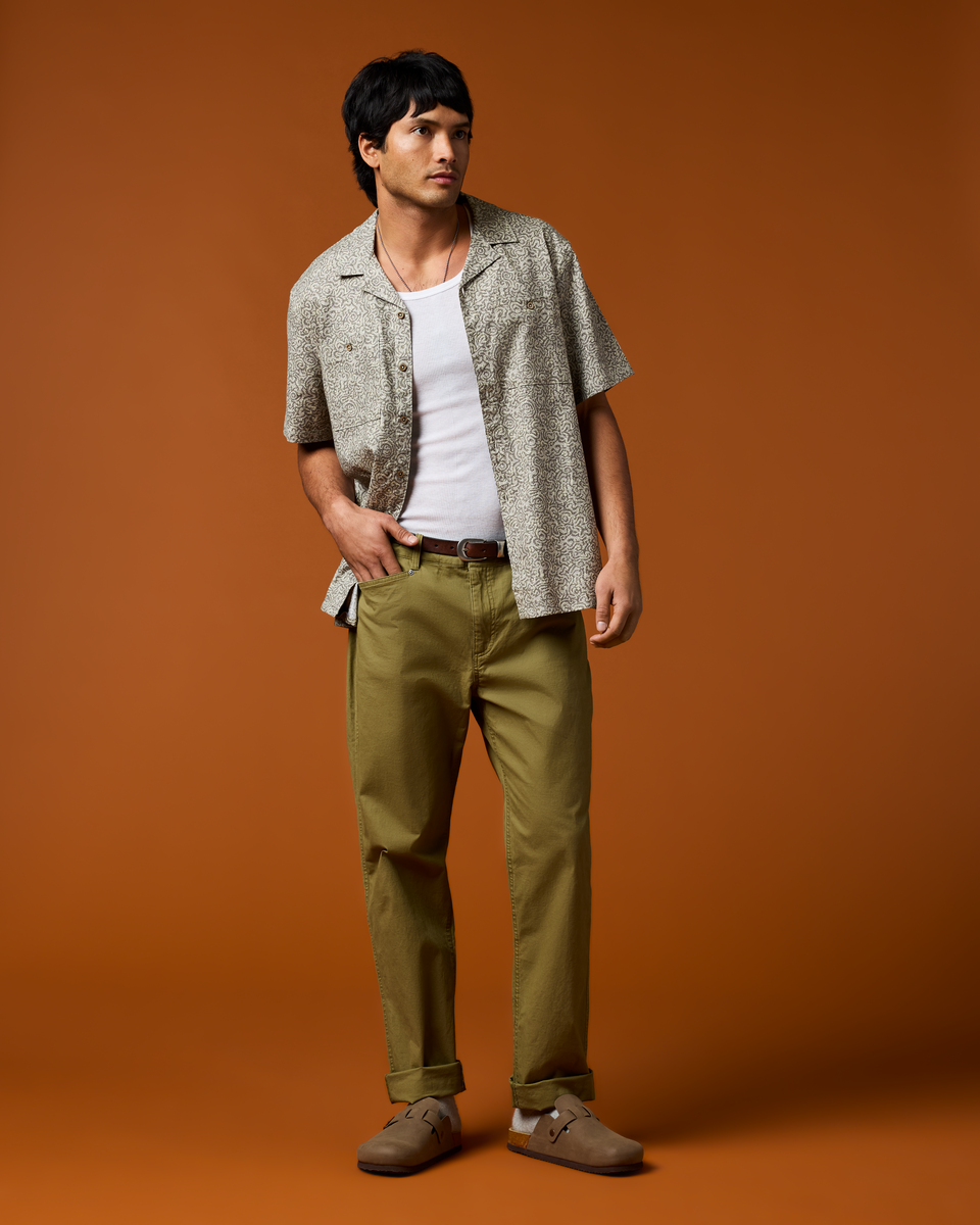 Alternative view of Afuera Button Up Shirt - Print - Men's