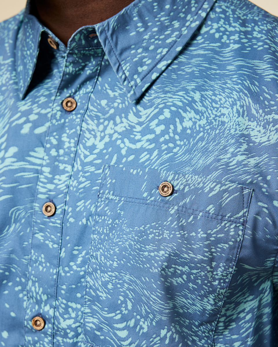 Estival Button Up Shirt - Print - Men's - Image 26